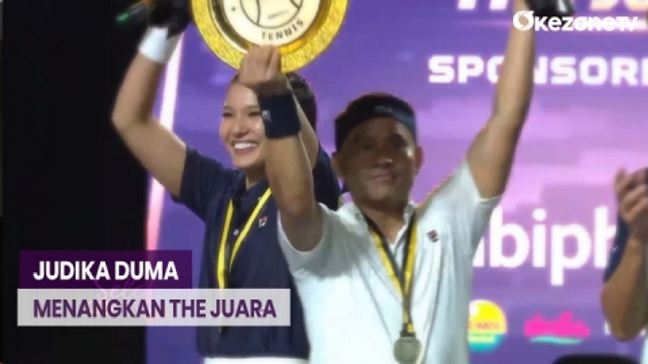 Momen Judika dan Duma Riris Menangkan Ajang Tenis Lawan Ibnu Jamil dan?Riris?Ekawati