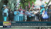 Gremio de salud en Perú exige mejoras laborales al Gobierno