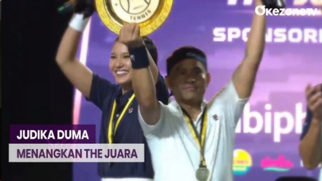 Momen Judika dan Duma Riris Menangkan Ajang Tenis Lawan Ibnu Jamil dan Riris Ekawati