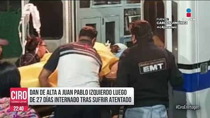 Dan de alta a Juan Pablo Izquierdo luego de 27 días internado