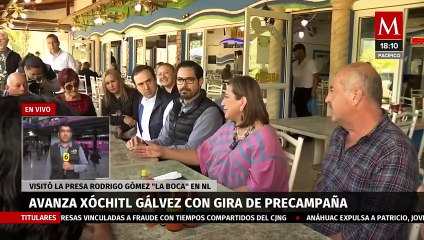 Xóchitl Gálvez acudió a un recorrido como precandidata en Nuevo León