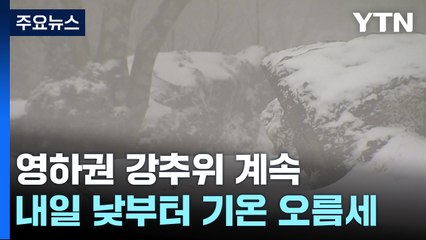 [날씨] 강추위 속 제주도 많은 눈...주말 낮부터 기온 오름세 / YTN