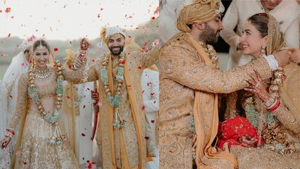 Malvika Raaj Pranav Bagga Wedding Inside Video Viral, Golden Lehenga Unique Varmala-kalira पहनकर...|