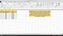 How to use CORREL function in excel