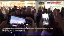 Momen Ganjar Tiba di Bandara Kupang, Warga Histeris Teriak Presiden