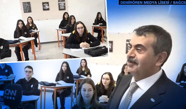 Bakan Tekin Demirören Medya ve Teknoloji Mesleki ve Teknik Anadolu Lisesi'nde... 'Mesleki eğitimi küçük yaştan sevdirmeye çalışıyoruz'