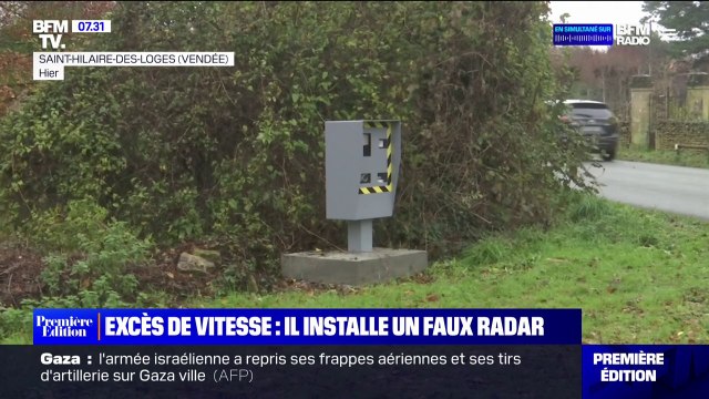 Agacé par les excès de vitesse, ce riverain installe un faux radar devant chez lui