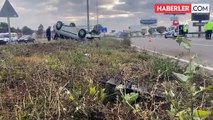 Sivas'ta trafik kazasında araç takla attı, evli çift yaralandı