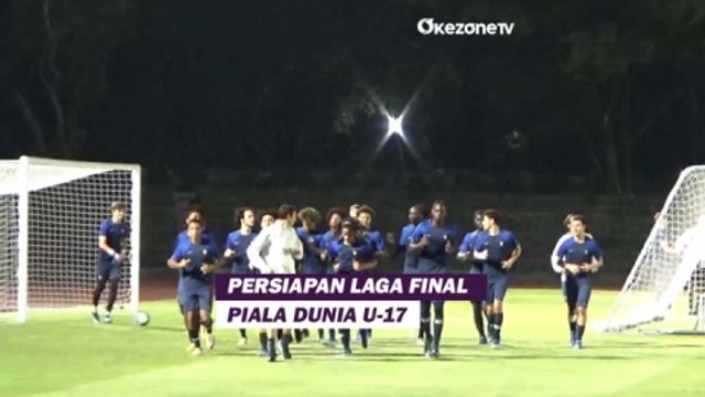 Dibawah Guyuran Hujan, Timnas Prancis U-17 Genjot Latihan Jelang Final Piala Dunia U-17 2023