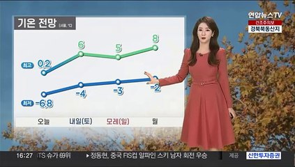 [날씨] 퇴근길 찬바람…주말까지 전국 한겨울 추위