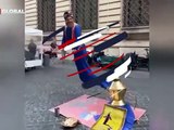 Roma'da sihirbaz Türk çıkınca, ortaya çıkan görüntüler viral oldu