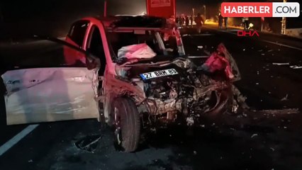 Gaziantep'te TIR ile çarpışan otomobilde bir kişi hayatını kaybetti