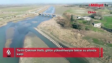 İstanbul'da gölün dibinde yatan tarih! Tekrar sulara gömüldü