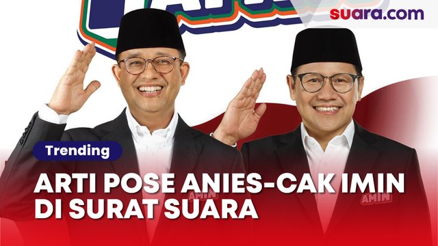 Hormat Sambil Senyum Meringis, Ini Arti Pose Anies-Cak Imin di Surat Suara Pilpres 2024