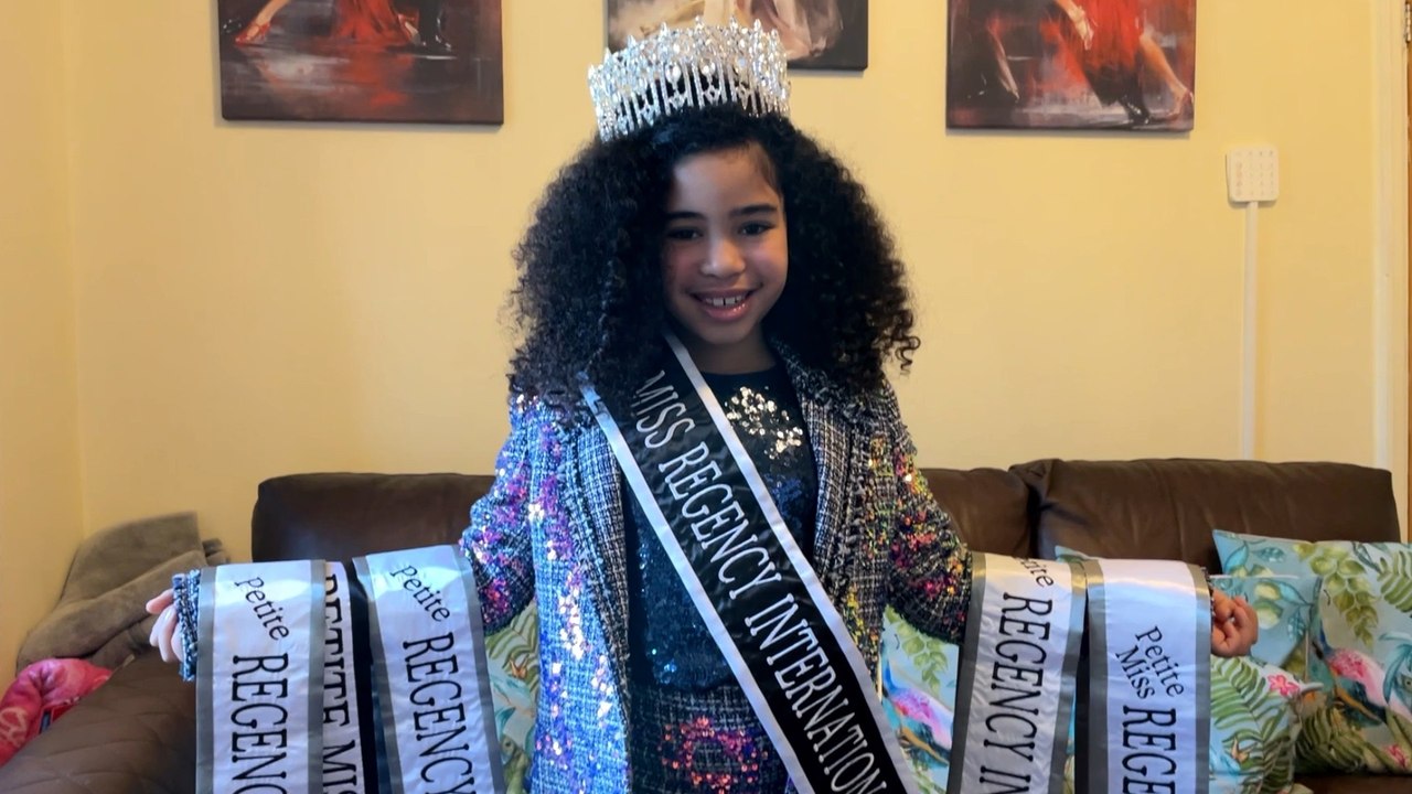 Meet Leeds girl Grace Mthati who has been crowned Petite Miss Regency International in Las Vegas