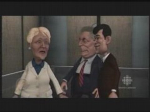 Laflaque Charest Dumont Marois Bloquer Dans Ascenseur