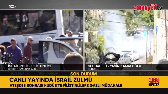 Kudüs'ten sıcak görüntü! İsrail şiddeti canlı yayında böyle görüntülendi