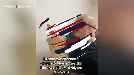 ''Ölürüm Türkiyem'' türküsünü bir de bu papağandan dinleyin
