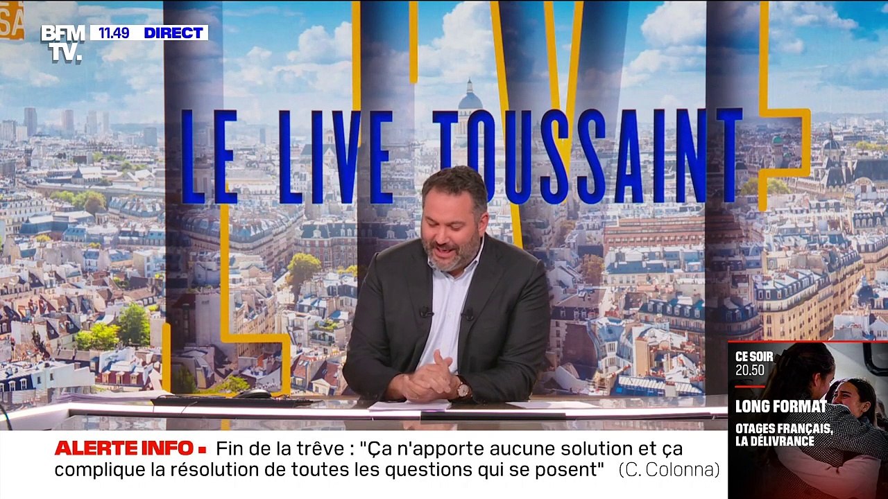 "Nous nous reverrons un jour ou l'autre" : Bruce Toussaint fait ses adieux à BFMTV le vendredi 1er décembre 2023 avant de rejoindre TF1