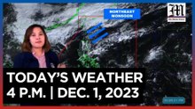 Today's Weather, 4 P.M. | Dec. 1, 2023