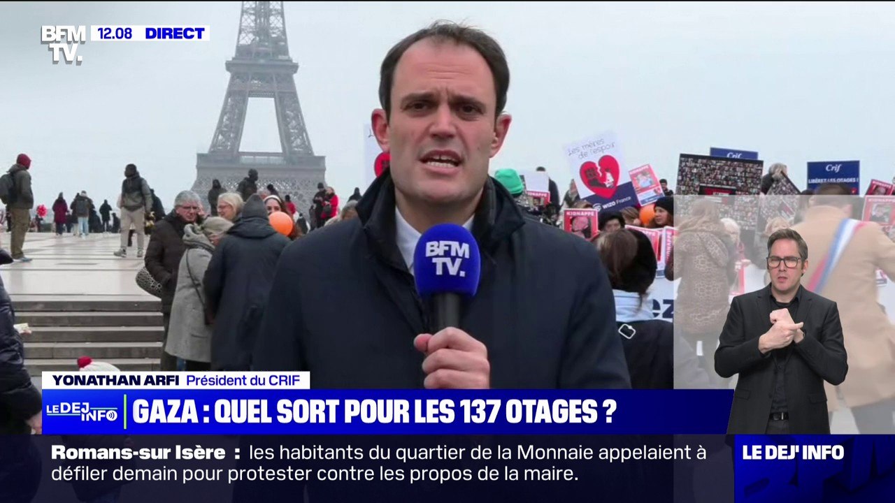 La fin de la trêve entre Israël et le Hamas "est une mauvaise nouvelle" pour les otages, estime Yonathan Arfi, président du CRIF