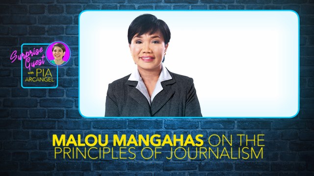 Malou Mangahas, nagbahagi ng kaniyang kaalaman sa principles of journalism | Surprise Guest with Pia Arcangel
