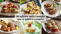 10 rellenos para canapés que se pueden congelar - Cocina Fácil