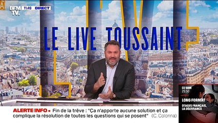 Скачать видео: Bruce Toussaint fait ses adieux sur BFMTV et s'apprête à rejoindre TF1.