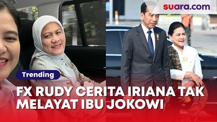 Geger FX Rudy Cerita Iriana Tak Melayat Saat Ibunda Jokowi Meninggal