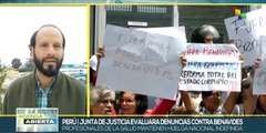 Justa de Justicia de Perú evalúa suspensión de fiscal Patricia Benavides