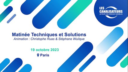 Matinée techniques & solutions : PITCH 2 - WAVIN - REGARDS DE RÉHABILITATION PAR CHEMISAGE