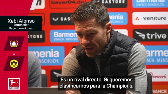 XABI ALONSO comparece antes del BAYER LEVERKUSEN vs BORUSSIA DORTMUND
