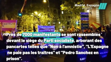 Violentes manifestations à Madrid