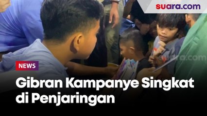 Kampanye Singkat di Penjaringan, Gibran Cuma Bagi-bagi Buku dan Susu ke Anak-anak