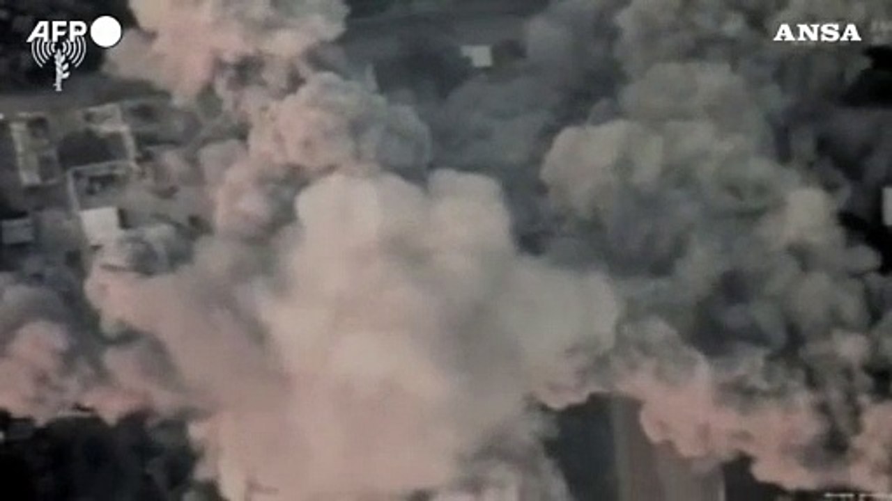 Gaza, l'esercito israeliano pubblica filmati degli attacchi nella Striscia