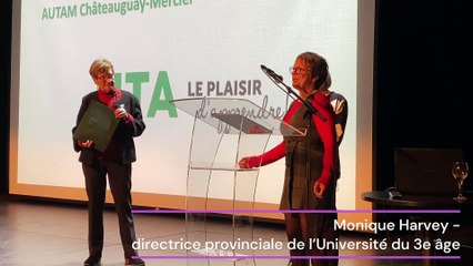 Remise de l'Ordre du mérite de l'Université de Sherbrooke à Christiane Tisseur