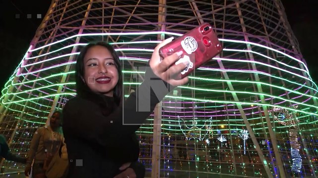 La llajta iluminada : Encendido de luces navideñas en el Cristo de la Concordia