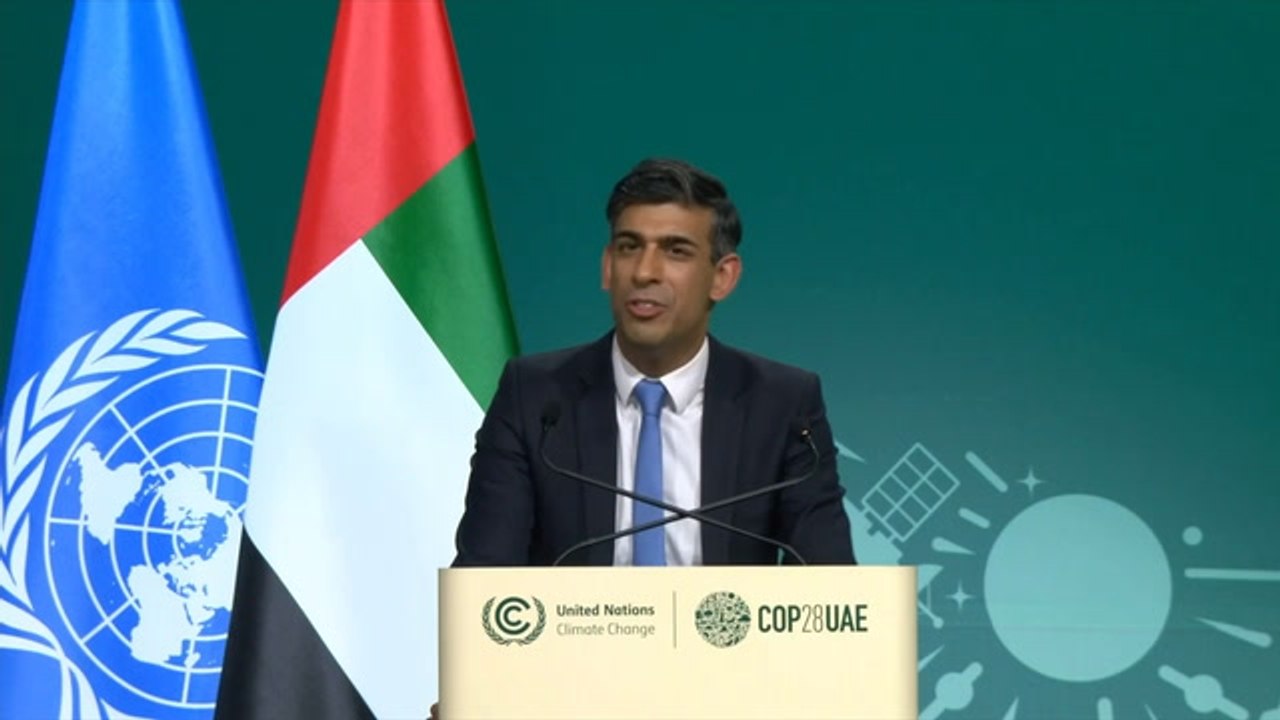 Rishi Sunak addresses Cop28 conference - full speech