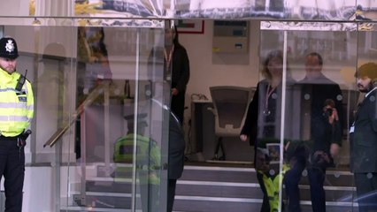 Hancock leaves after giving evidence at Covid Inquiry