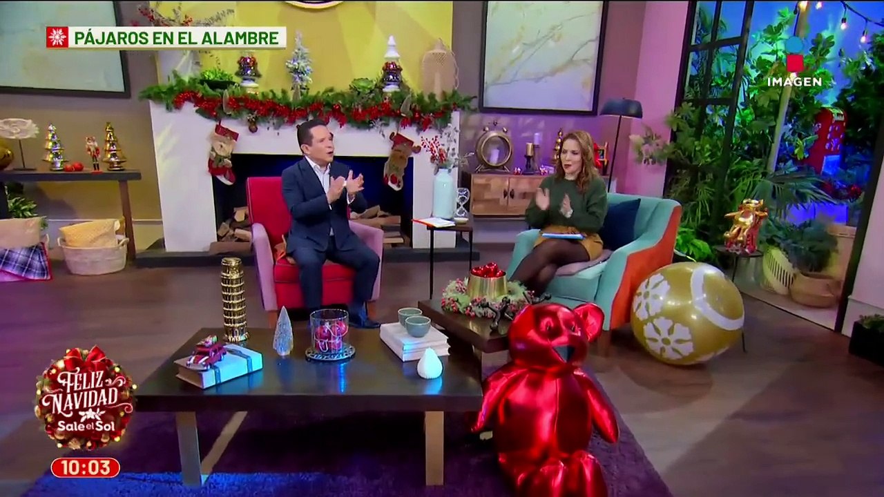 Detrás de cámaras del promo de Navidad con Mijares en Imagen Televisión