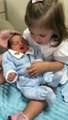 Bárbara Evans exibe o encontro da filha com os gêmeos recém-nascidos: 