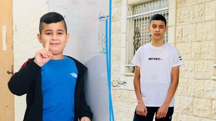 Deux enfants de 9 et 15 ans tués par l'armée israélienne en Cisjordanie