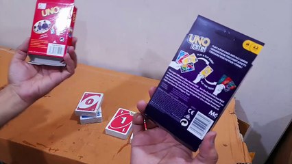 Unboxing and Review of Uno Flip Side Family and Friends Card Game Vs regular Uno cards
