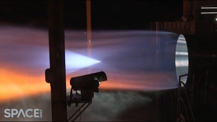 Blue Origin’s BE-4 Engine Gimble At Full Power During Hotfire Test