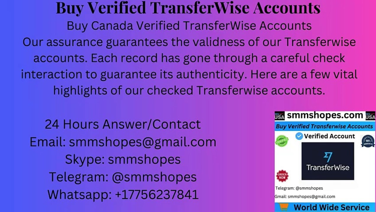 Buy Verified TransferWise Accounts