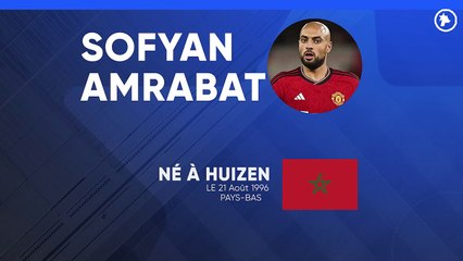 Découvrez la fiche technique de Sofyan Amrabat, le milieu marocain de Manchester United ⚽