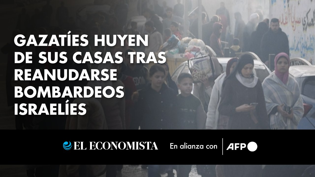 Gazatíes huyen de sus casas tras reanudarse bombardeos israelíes