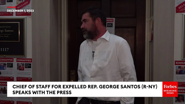 Chief Of Staff For Expelled Representative George Santos Reacts After Decisive Vote