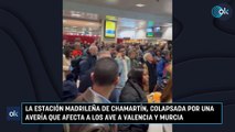 La estación madrileña de Chamartín, colapsada por una avería que afecta a los AVE a Valencia y Murcia