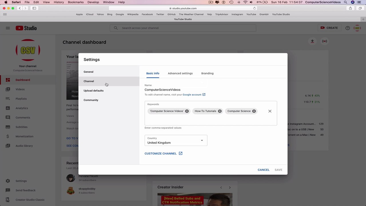 How to USE YouTube - Access Your YouTube Studio Settings | Tutorial 11